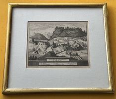 Scheuchzer Wettinger Heilbad von Walterswil 1723 Goldrahmen