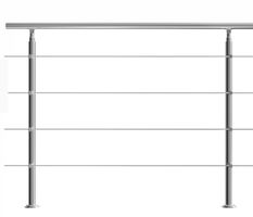 Treppengeländer mit 4 Streben 150cm lang NEU