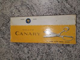 VINTAGE NÄHSCHERE GANZ VERCHROMT GRÖSSE 8