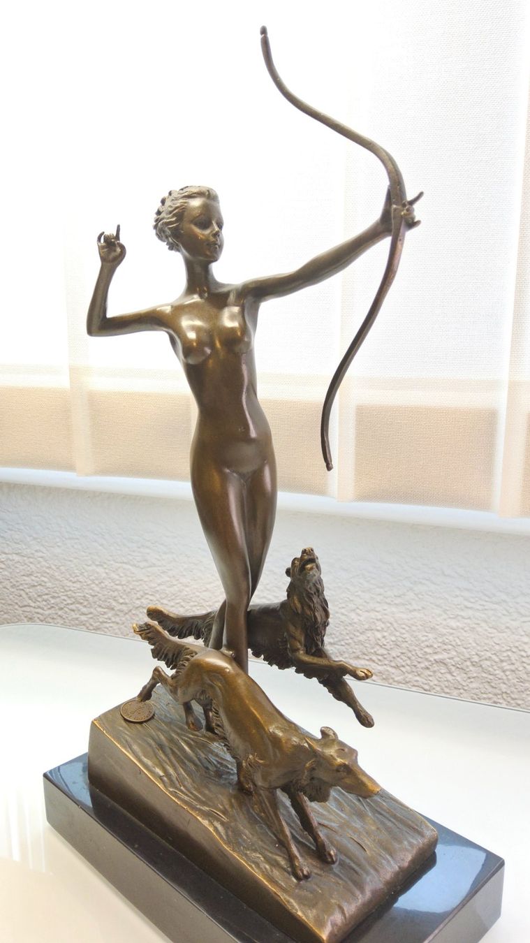 Sculture & Statue: Magnifique statue en bronze signé – Usato da Malleray venduto da Frederic24
