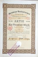 Marienberger Mosaikplattenfabrik AG, Marienberg - 1907