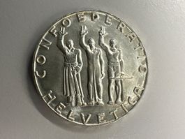 5 Fr. Silber Schweizer Bundesfeier 1941