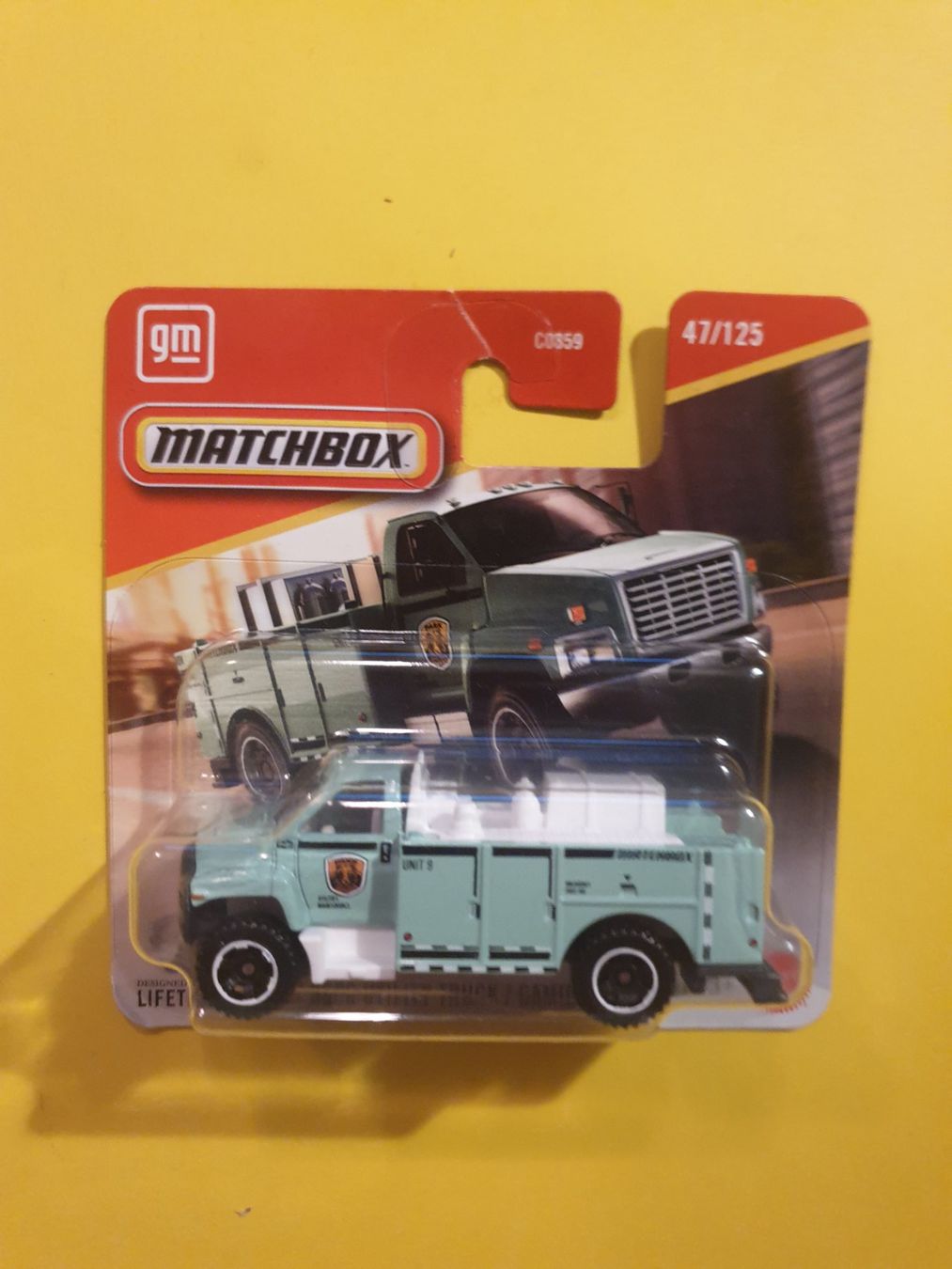 Matchbox Modellini d'auto: Matchbox GMC 3500 UTILITY TRUCK – Nuovo e nell'imballaggio originale da Oftringen venduto da Rotor