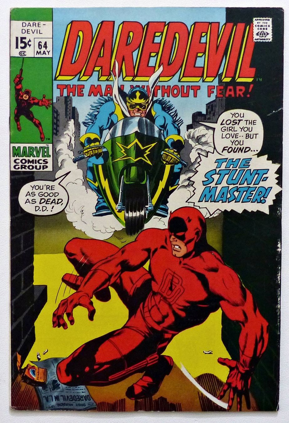 Comics: DAREDEVIL 64 VS. THE STUNT-MASTER MARVEL 1970 – Gebraucht aus Lugano von YouWantUS