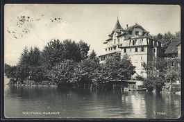 AK Walchwil, Partie am Kurhaus, 1909