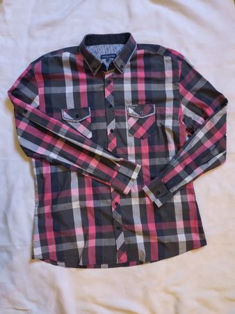 Chemise Tommy Hilfiger carreaux slim fit 3XL TBE