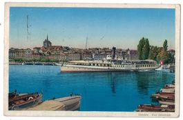 Bateau SS LA SUISSE à Genève, circulée 1935