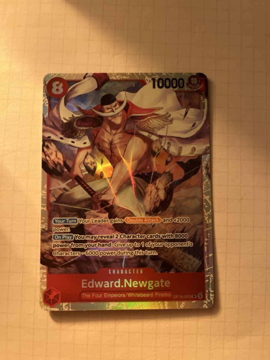 Bandai Carte collezionabili: OP16-003 SR Edward.Newgate – Nuovo (secondo la descrizione) da Horgen venduto da Raphael.heini