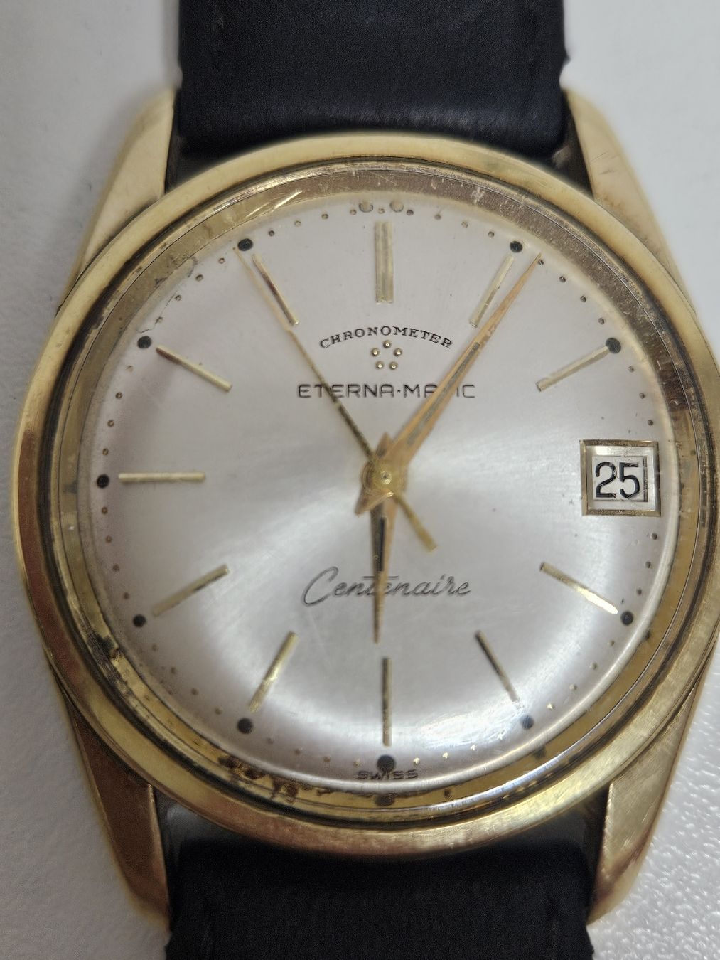 Eterna Orologi: Eterna-Matic Centenaire Chronometer Goldhaube Automatic  – Usato da Schlieren venduto da Bestleo 5