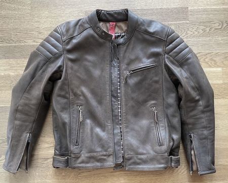 Motorradjacke Leder Gr. 54