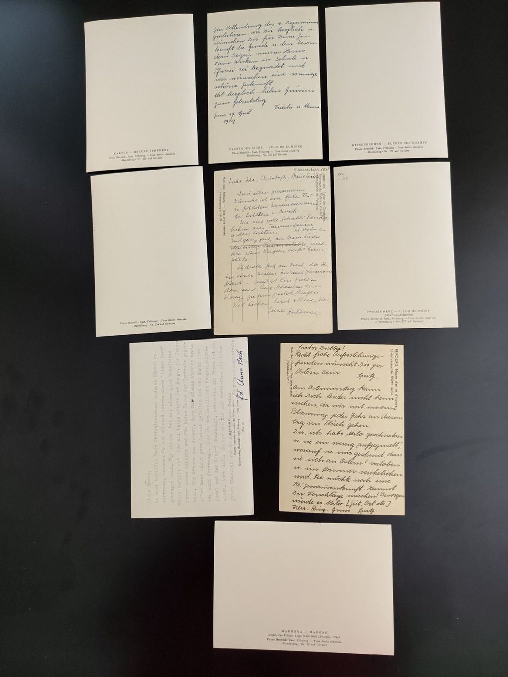 Cartoline postali: Benedikt Rast, Handabzug, alt 8 AK – Usato da Ohmstal venduto da Lebensfreude05 3