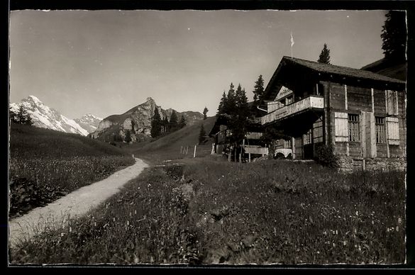 Cartoline postali: AK Mürren, Pension Wintertal – Usato da Berlin venduto da bartko-reher