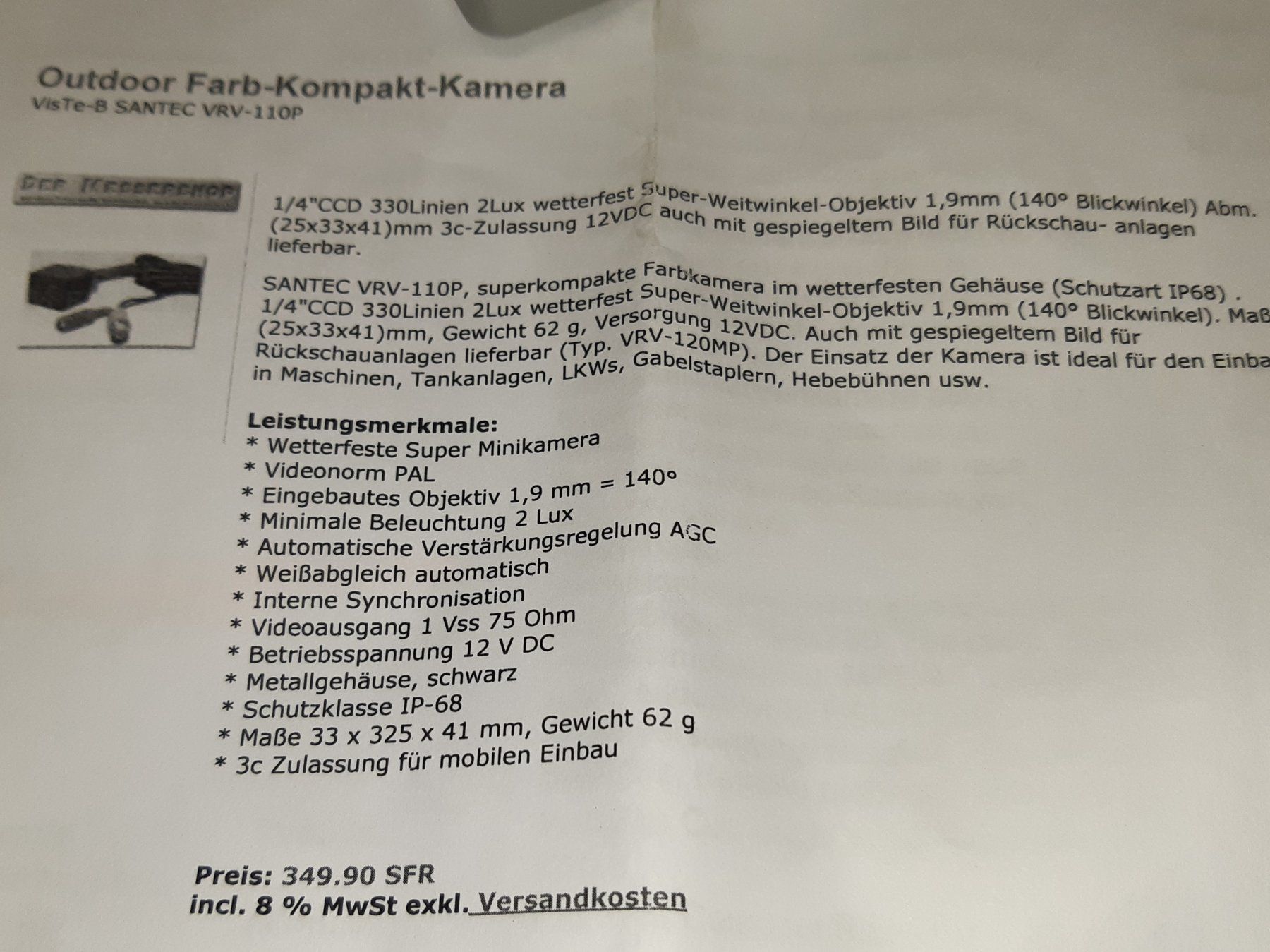 Fotocamera: Überwachungskamera - Set!?? Ungeprüft! – Usato da Lohn-Ammannsegg venduto da Molch7 6