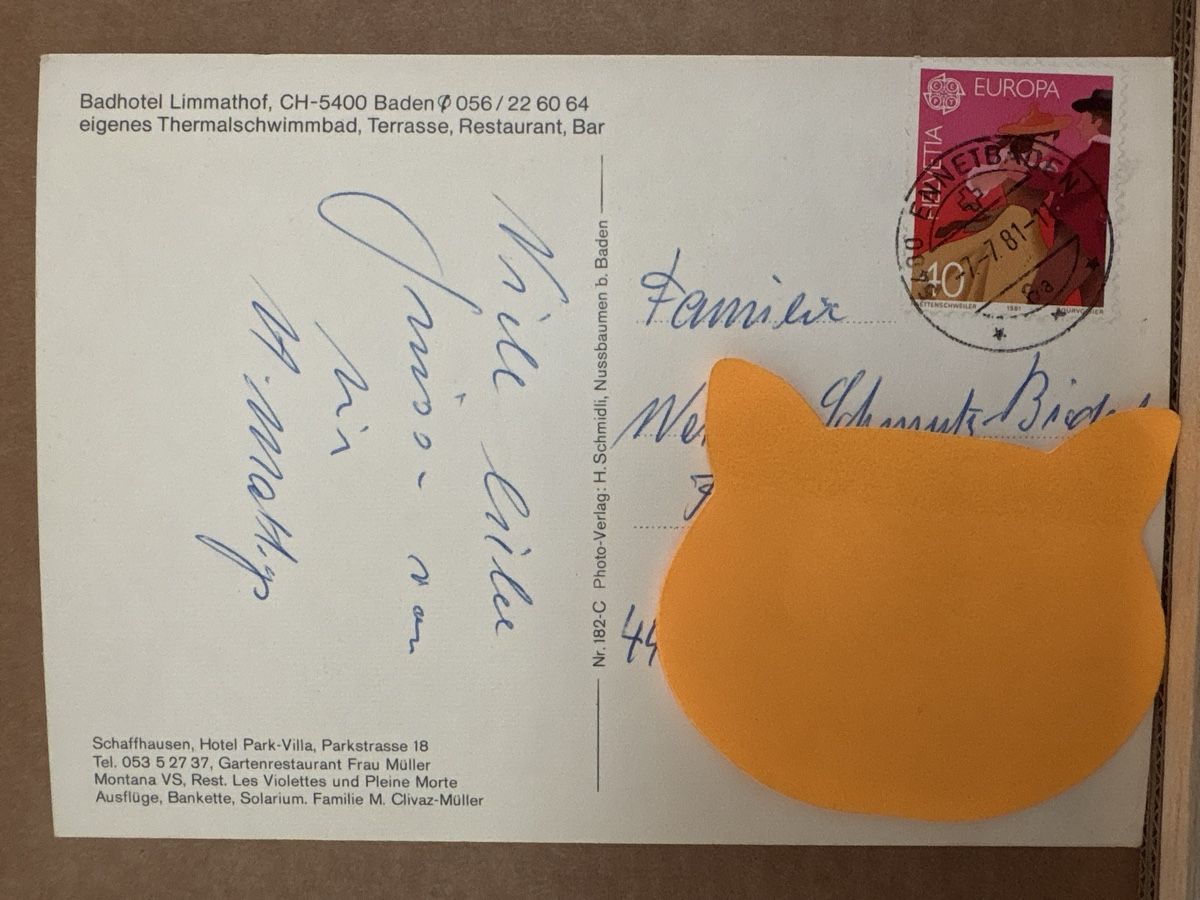 Cartoline postali: AK Badhotel Limmathof Baden – Usato da Rümlang venduto da Kartenpost1 1