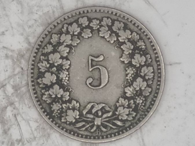 Alle Münzen: 5 rappen 1895 – Gebraucht aus Bure von chap981 1