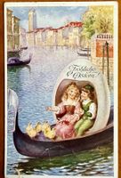 Fröhliche Ostern - Joyeuse Pâques - couple à Venise 1917