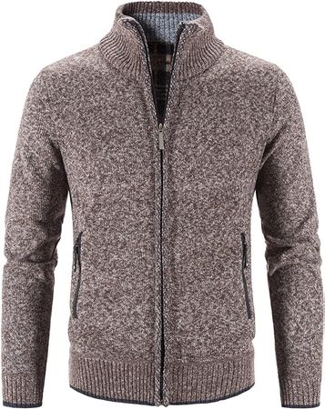 XL Herren Strickjacke Strickpullover mit Reisverschluss