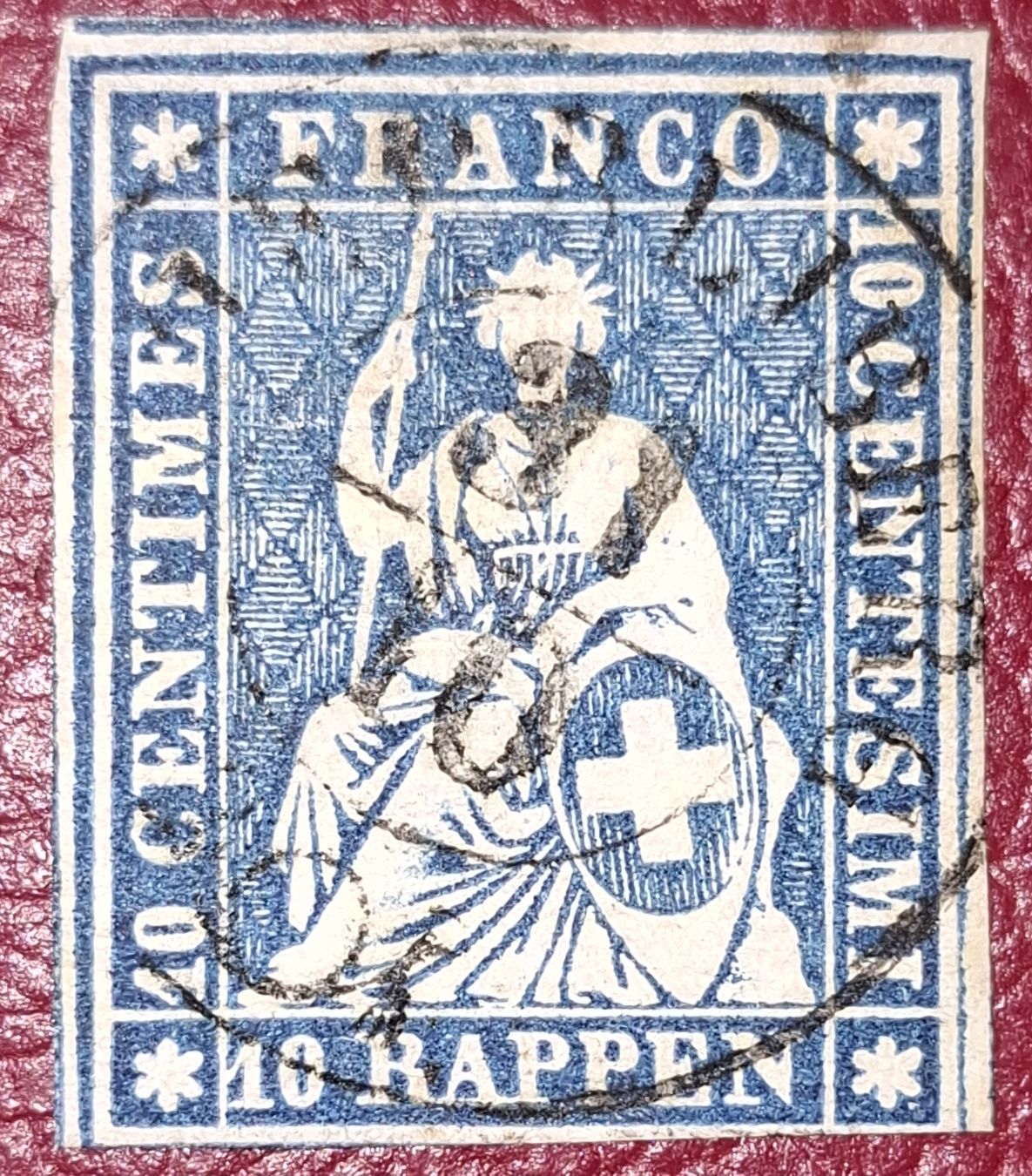 Tutti i francobolli: Strubel 23G  – Usato da Balgach venduto da SIMEON27