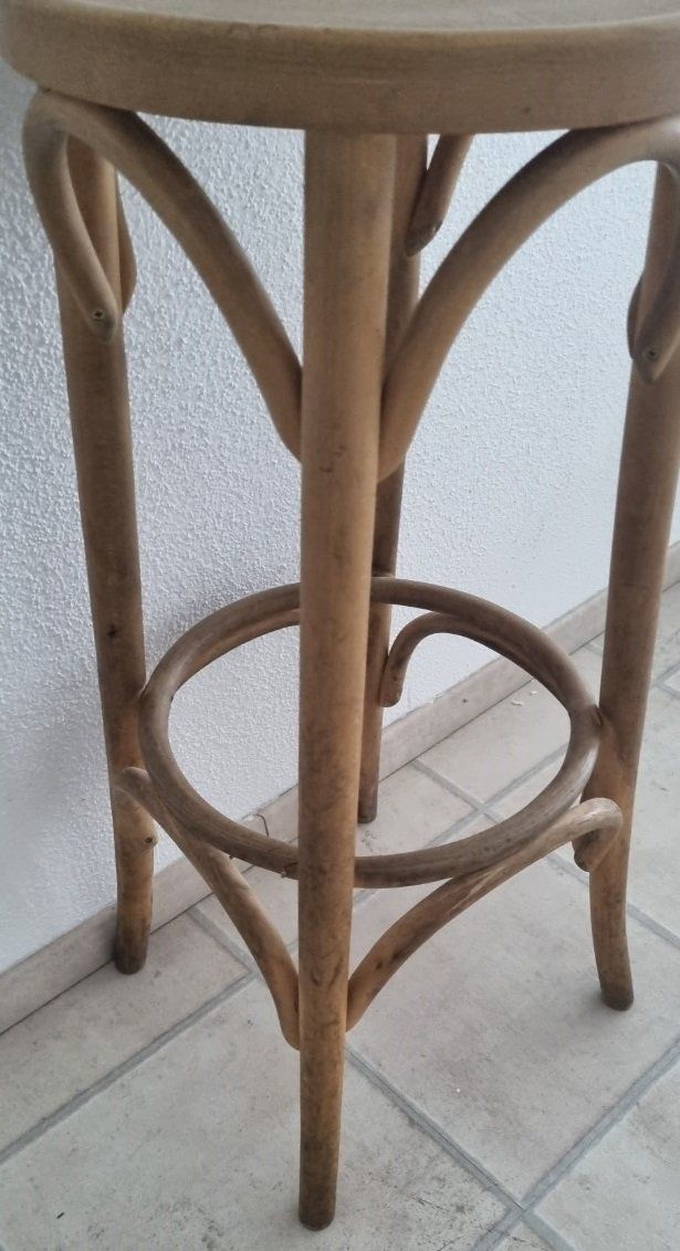 Sgabelli: Bugholz Bar Hocker Thonet Stil Hocker Holz – Usato da Flums venduto da Flumsantik 2