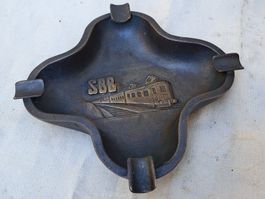 Antiker, grosser SBB Aschenbecher