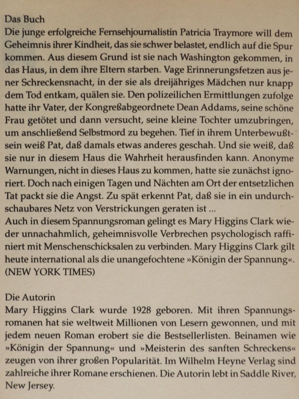 Bücher: Mary Higgins Clark - Das Haus am Potomac – Gebraucht aus Glattfelden von Vrenely 4