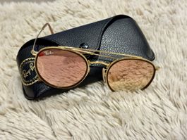 Ray Ban Round Double Bridge Sonnenbrille