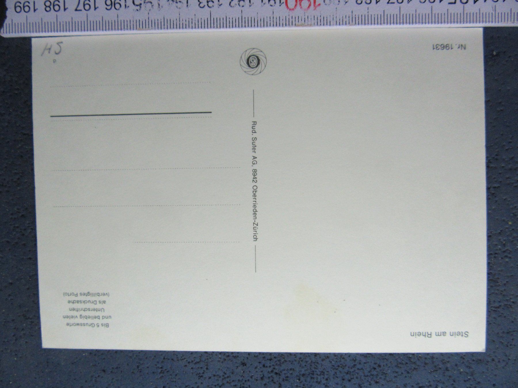 Cartoline postali: STEIN AM RHEIN SH AK – Usato da Ettingen venduto da Hausi4711 1