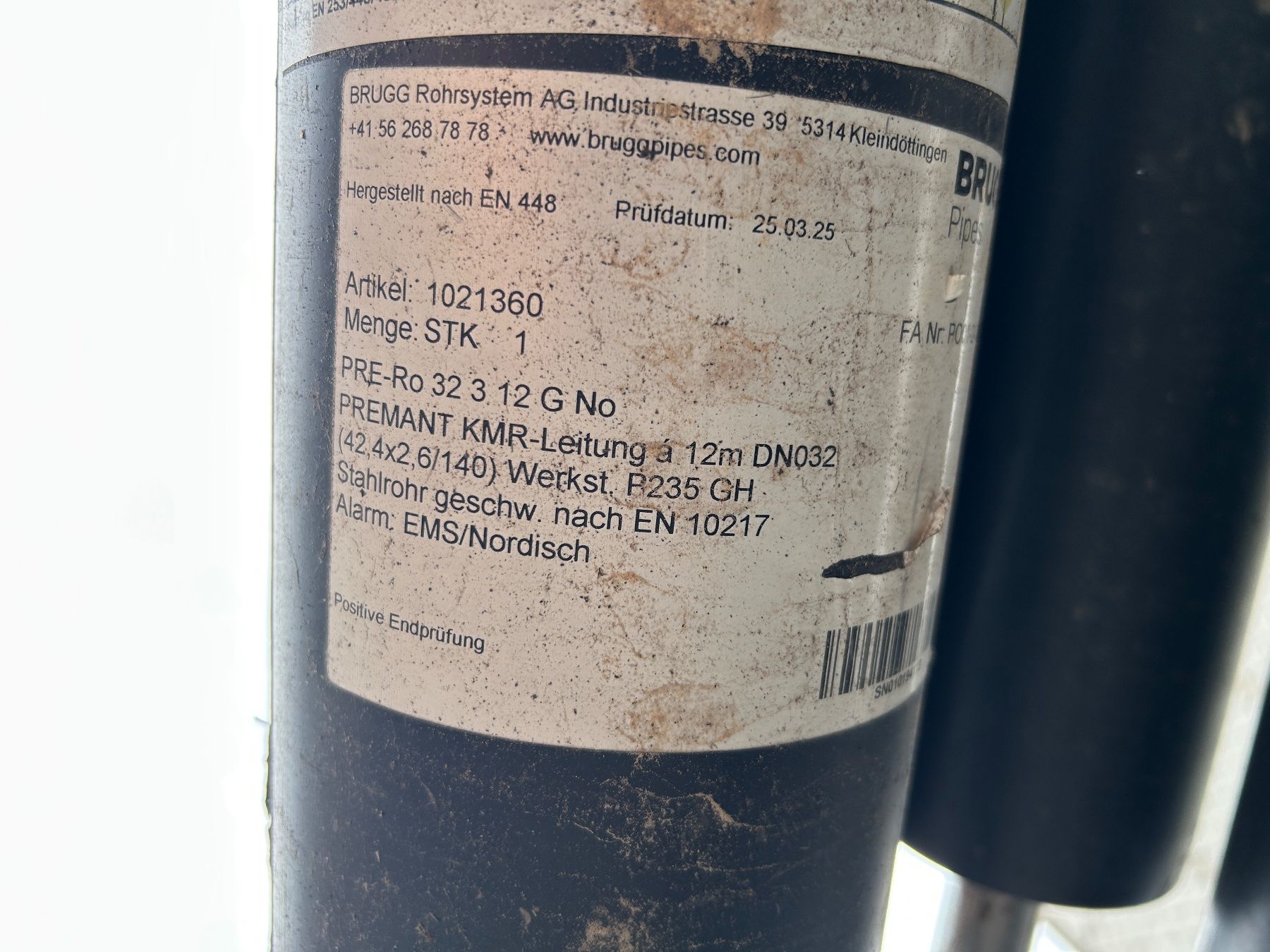 Profilati: Diverse Abschnitte Fernleitungsrohre KMR – Usato da Luzern venduto da wEwEI 3