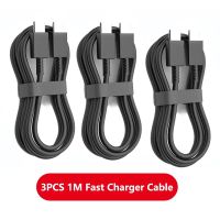 USB-C auf USB-C Ladekabel 1 m, 3er-Set, schwarz
