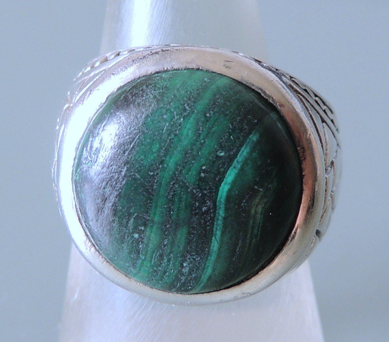 Ringe: Malachit Silber 925 Fingerring Gr. 55  native american – Gebraucht aus Waldenburg von schaller707 1