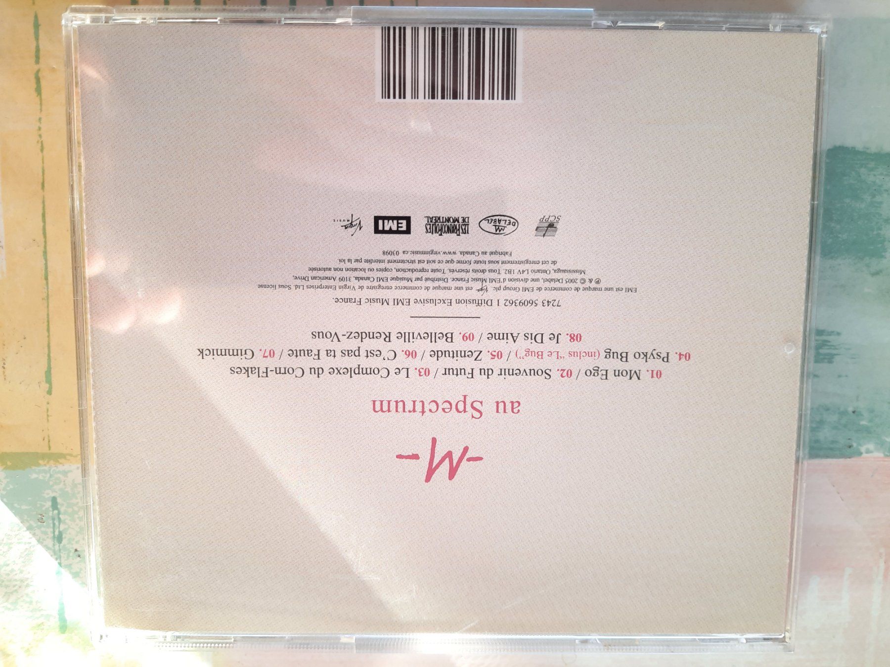CD: CD Matthieu Chedid - M - Au Spectrum – Usato da Pully venduto da bro_n52j 2