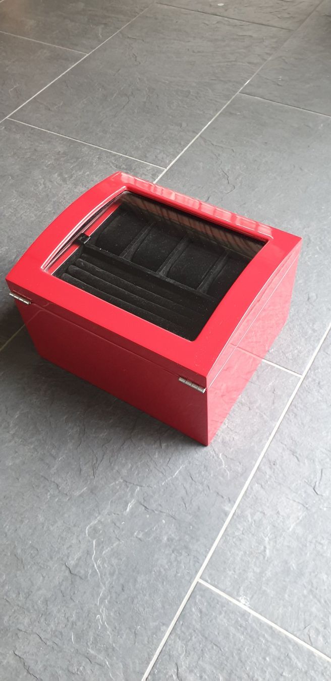 Portagioie: Windrose Schmuckkasten Schatulle Uhrenbox rot – Nuovo (secondo la descrizione) da Zürich venduto da Elian_ 4