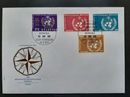 CH Ersttagsbrief des OMM Genf 1973