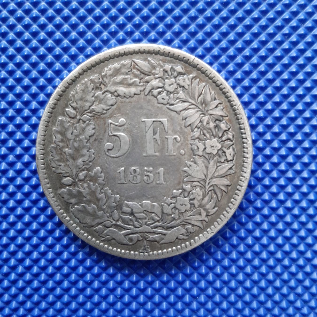 Tutti le monete: 5 Fr. 1851 A – Usato da Carouge GE venduto da cecob0909 1