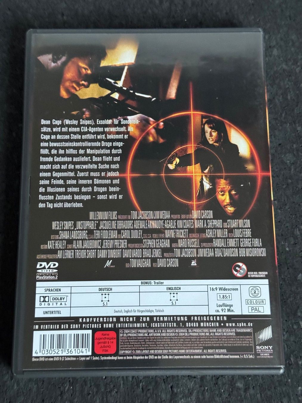 Alle DVDs: UNSTOPPABLE DVD DE/EN Wesley Snipes – Gebraucht aus Fribourg von tschjoly 1