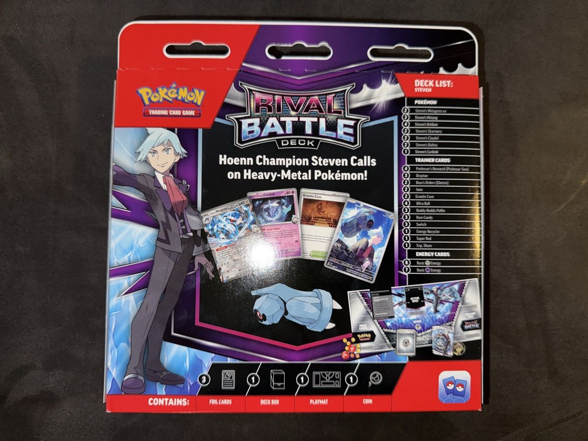 Pokémon Carte collezionabili: Deck rival Battle - Steven SVP 207 EN – Nuovo e nell'imballaggio originale da Martigny venduto da lauraalizeepil 2