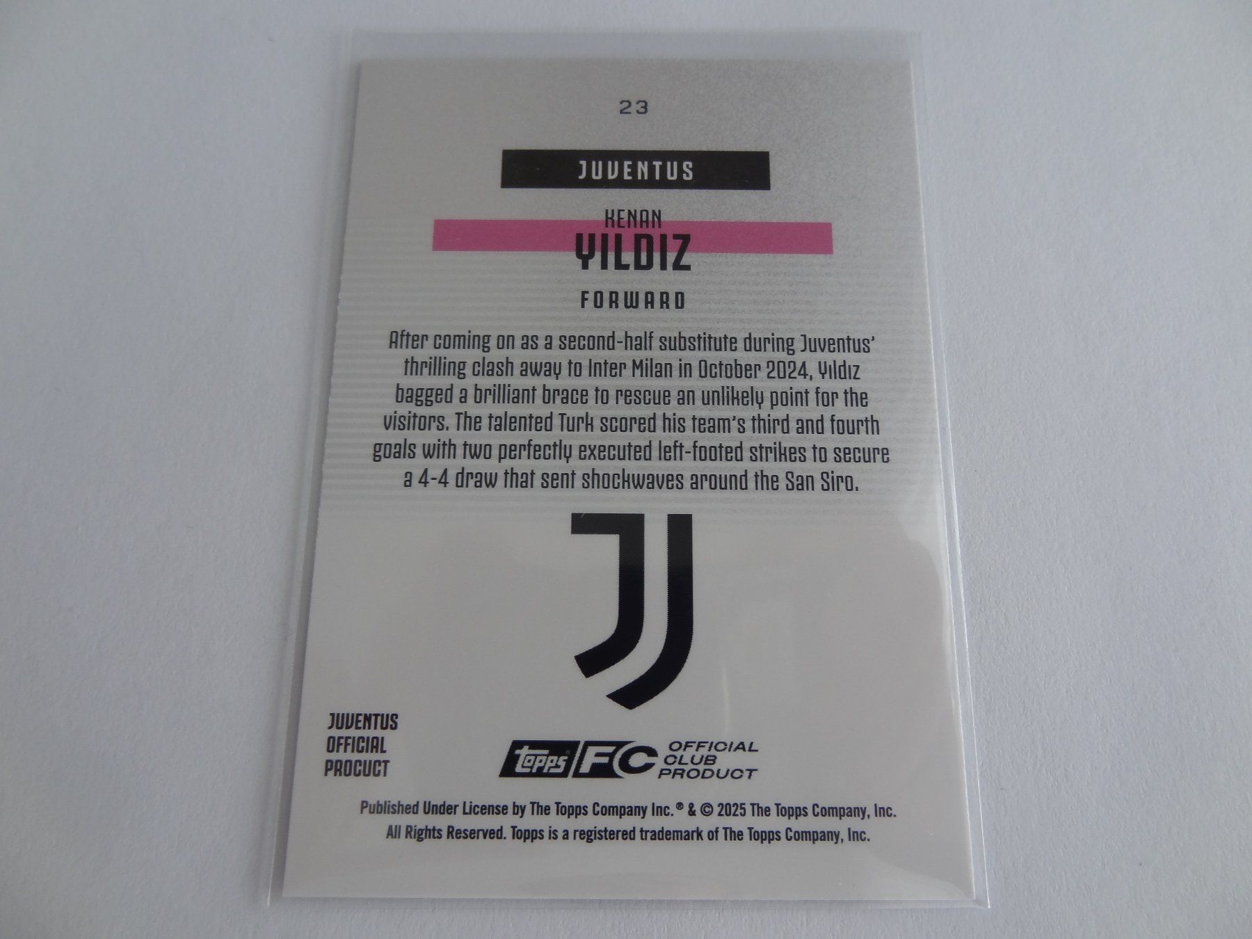 Carte Topps Juventus 2024/25 Bona Fide Baller Static Foil - Zinedine Zidane
