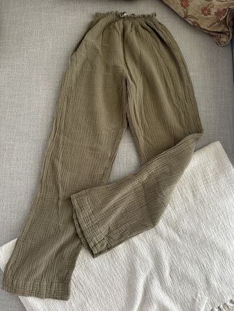 Hose, Musselin-Stoff, Kaki, S, Morena Isabel