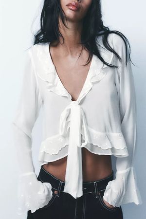 Zara Bluse, Grösse M, weiss, neu mit Etikett, Sommer Look