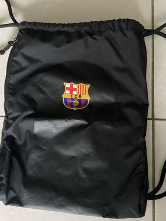 Sportbeutel Nike FC Barcelona schwarz mit Reissverschluss gu