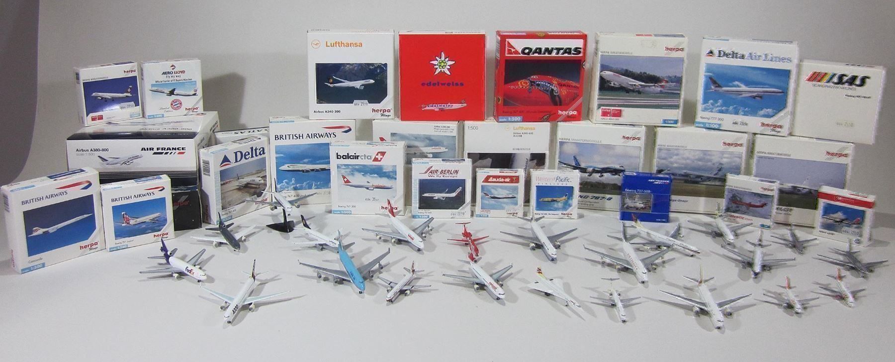 Herpa Kit di modellismo & Modellini statici: Herpa Flugzeugmodelle 1/500 – Usato da Bäretswil venduto da robsonantik 8