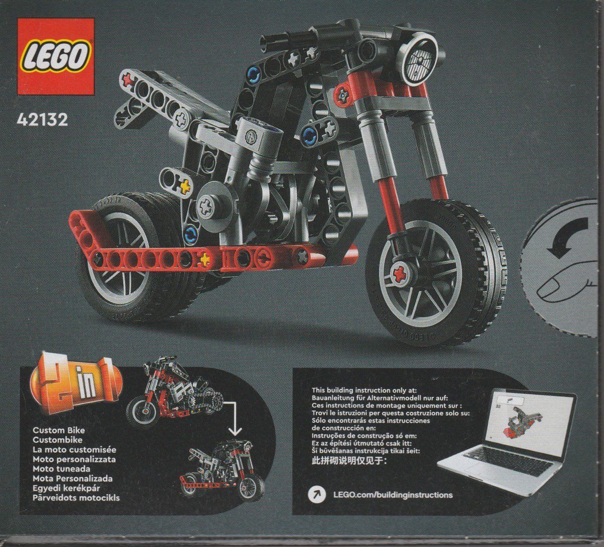 Lego Kit di costruzioni: LEGO TECHNIC 42132 MOTORCYCLE new – Nuovo e nell'imballaggio originale da Vezia venduto da Aquarius_Age 1