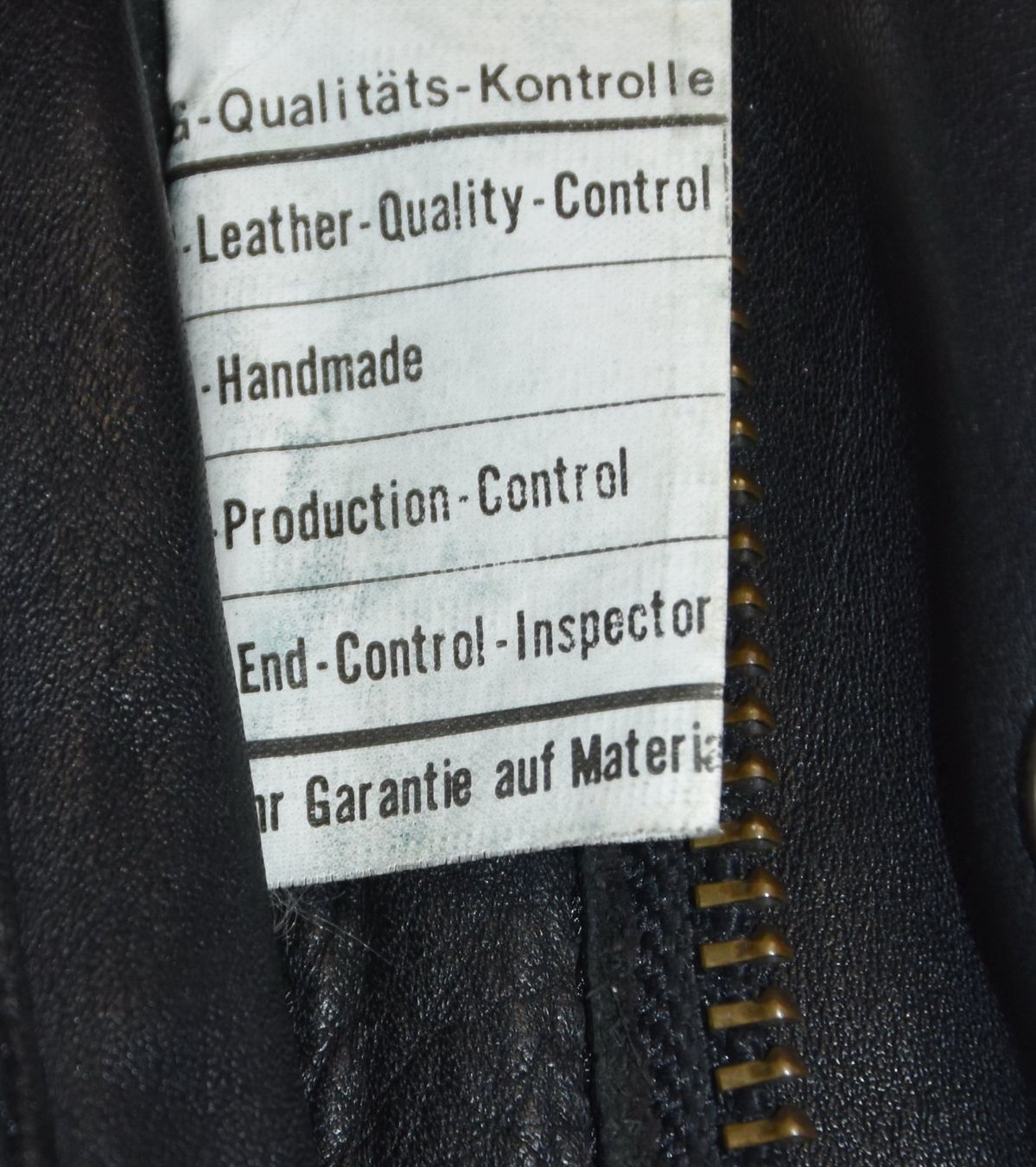 Giacche: Herren Motorrad Lederjacke Robust Freizeit Schwarz Gr.L – Usato da Wohlenschwil venduto da ABC-Vintage 5