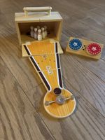 Bowling Spiel aus Holz mit Zubehör guter Zustand