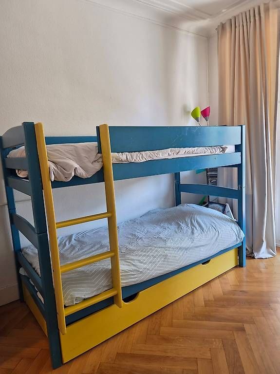 Letti: Lit superposé avec tiroir coffre et. matelas – Usato da Genève venduto da afe_fxc8