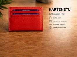 NEU – Echtleder Kartenetui / Slim Wallet