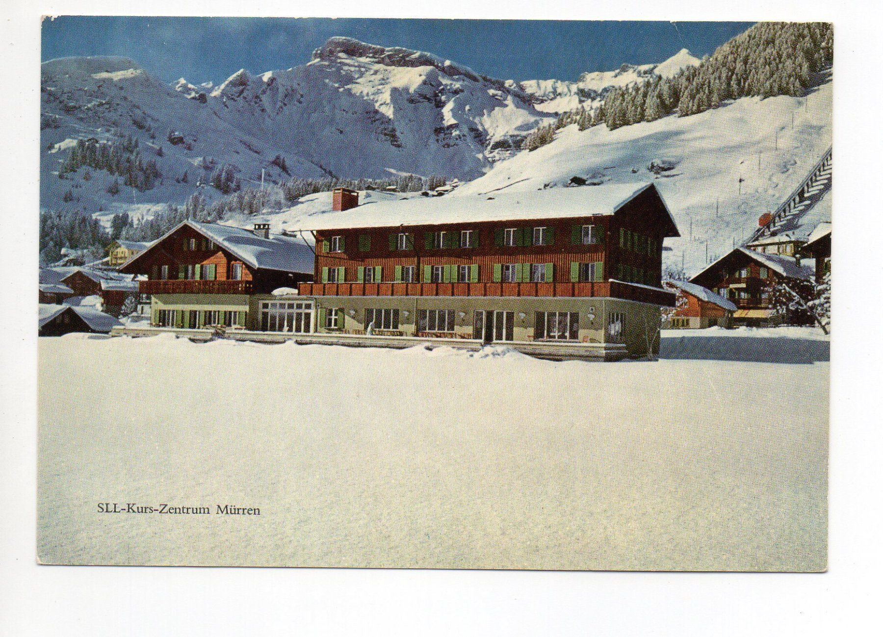 Cartoline postali: MÜRREN SLL-Kurs-Zentrum – Usato da Jona venduto da philajona