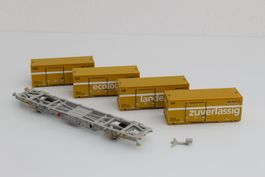 Liliput L240040 Post Containertragwagen Set 6 - mit Defekt