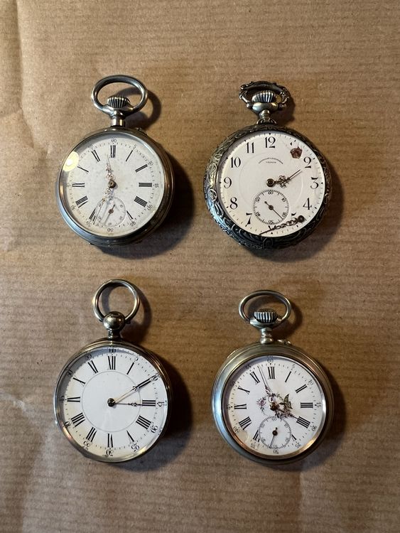 Lot De Pièces Pour Montres De Poche - Clés De Fixage Courtes Fraisées - Assortiment Pour Réparation Horlogerie