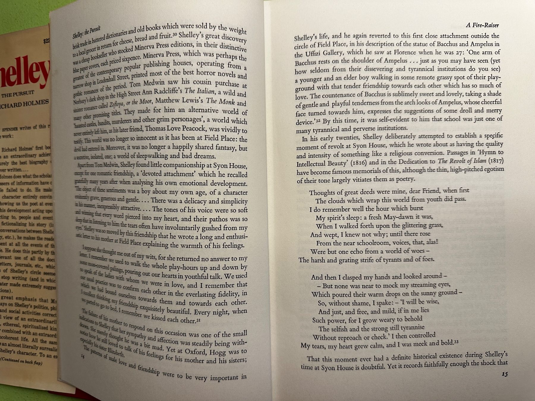 Libri: Richard Holmes: Shelley, the Pursuit. – Usato da Zürich venduto da allp 7